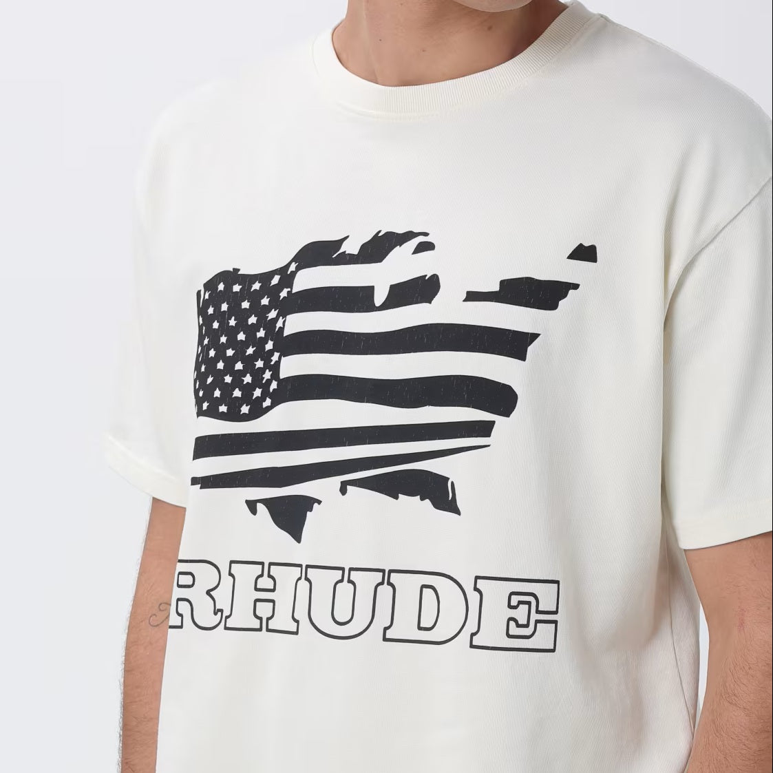 Rhude Banner T-shirt Off White