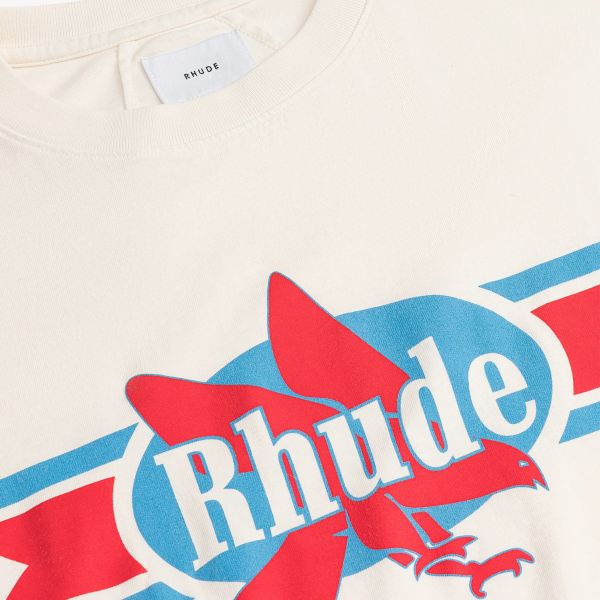 Rhude Chevron Eagle T-shirt Off White