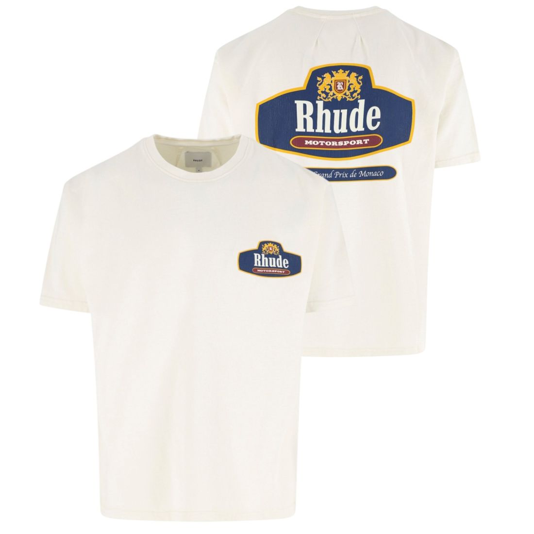 Rhude Racing Crest T-shirt Off White