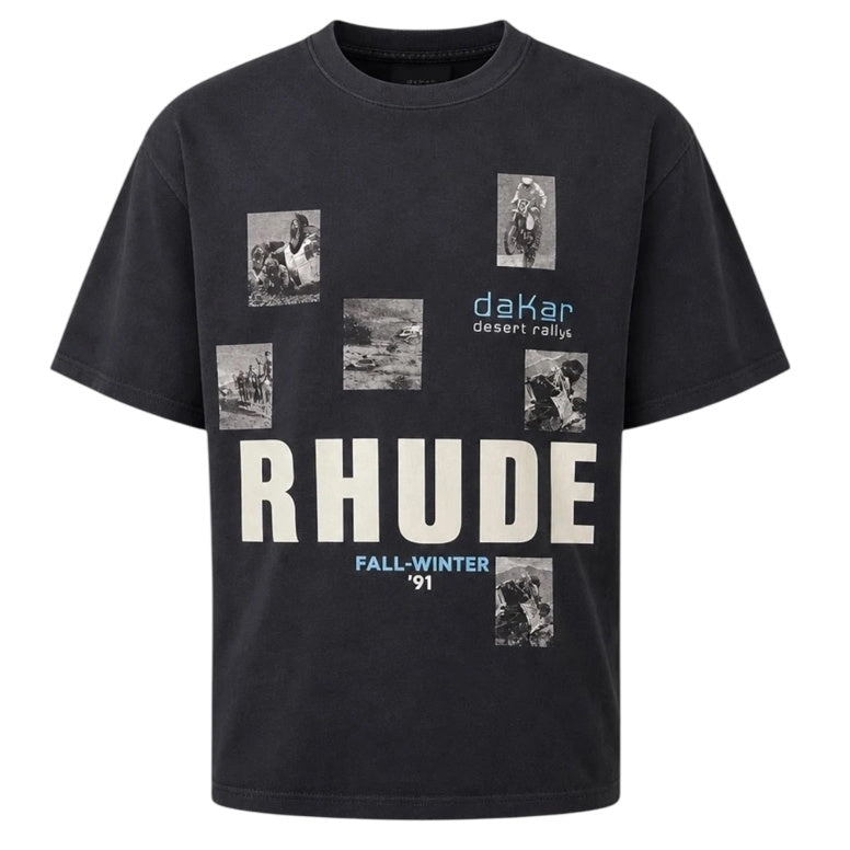 Rhude Winter 91 Rallye T-shirt Zwart