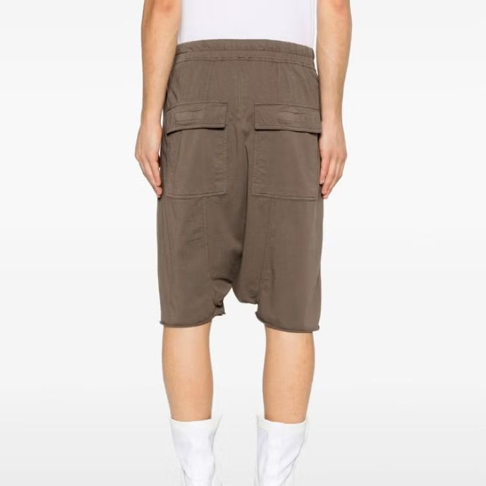 Rick Owens DRKSHDW Drawstring Pods Korte Broek Bruin