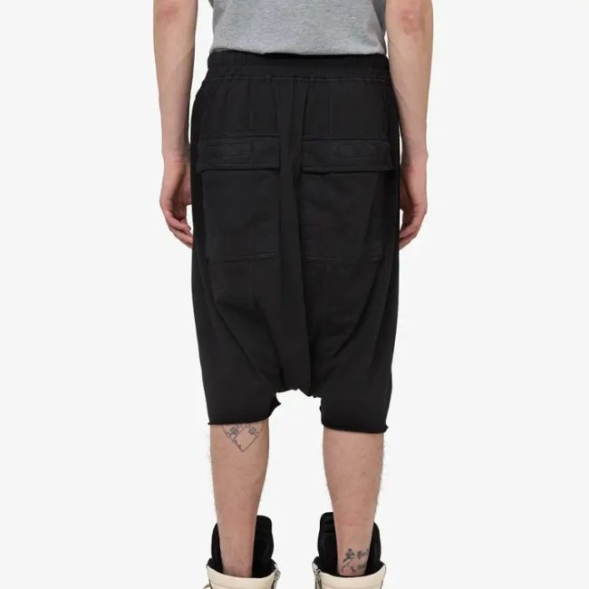 Rick Owens DRKSHDW Drawstring Pods Korte Broek Zwart