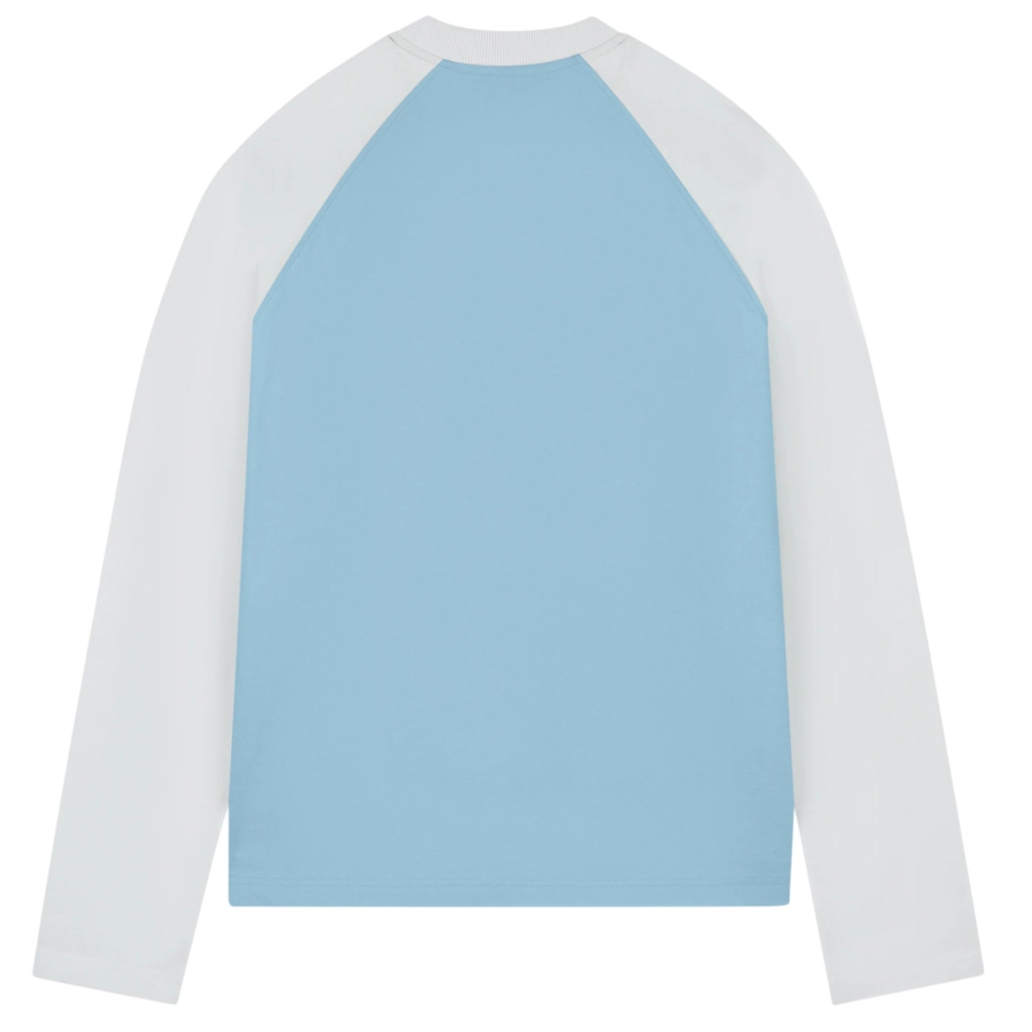 Saint Blanc Blend Logo Raglan Longsleeve T-shirt Licht Blauw/Wit