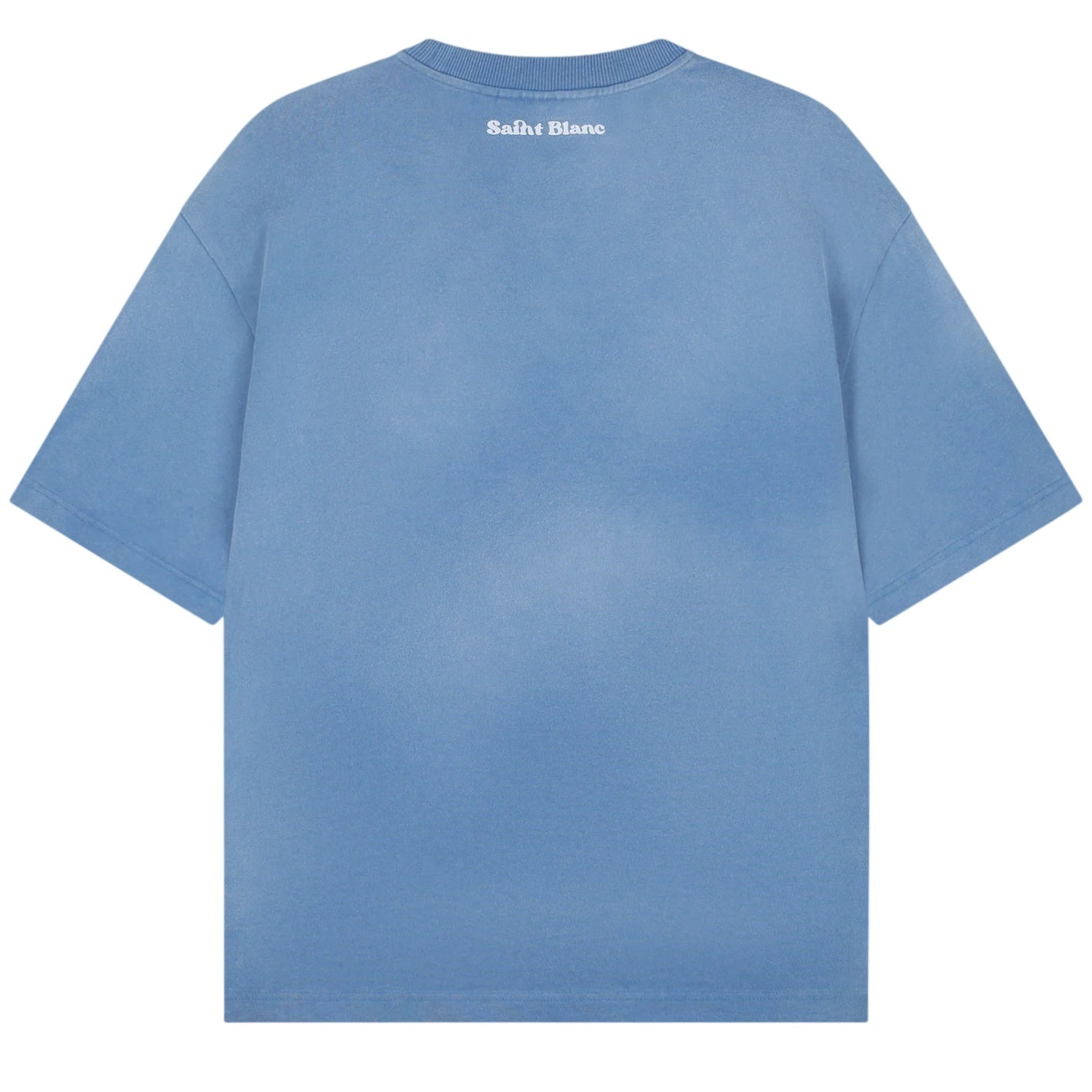 Saint Blanc Postcode T-shirt Licht Blauw