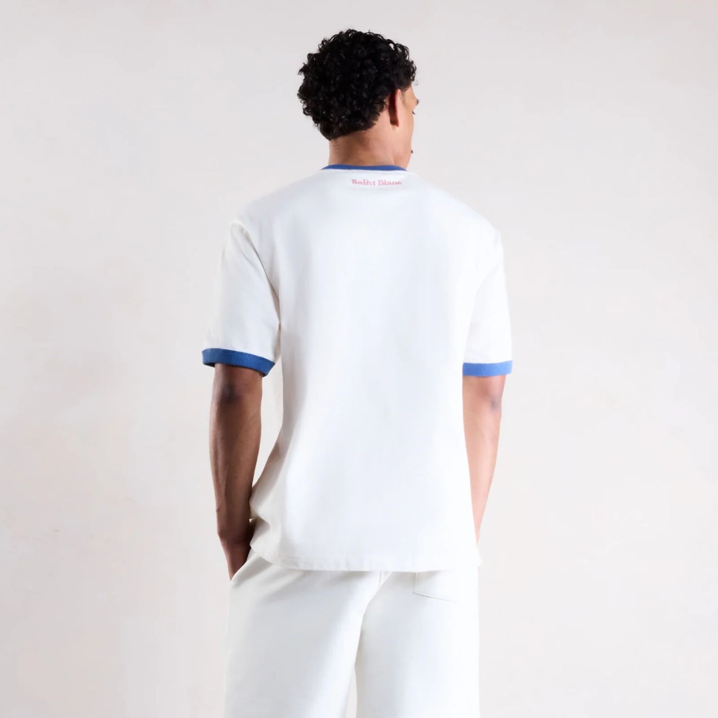 Saint Blanc Postcode T-shirt Wit