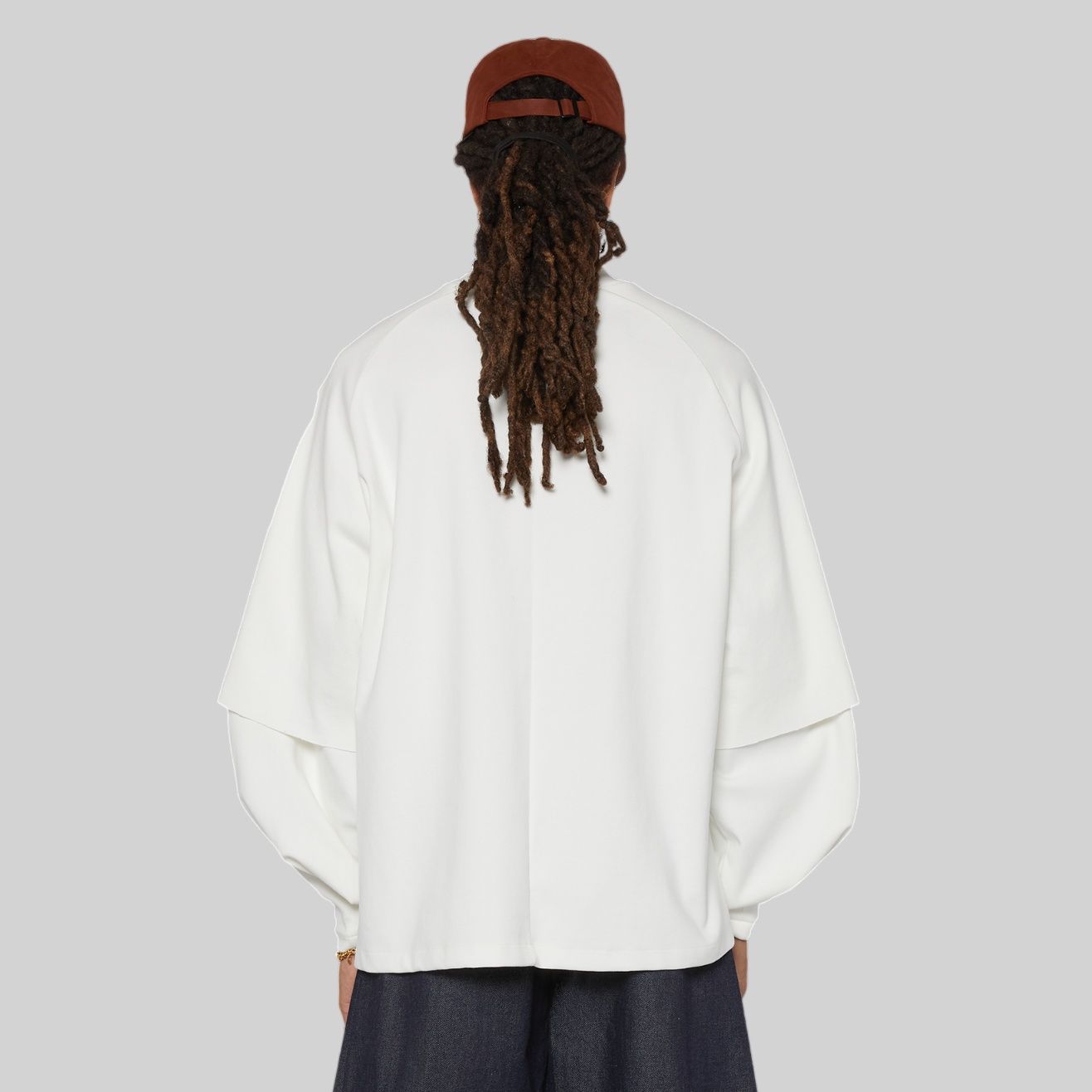 Seventh Raglan Layered Longsleeve T-shirt Off White