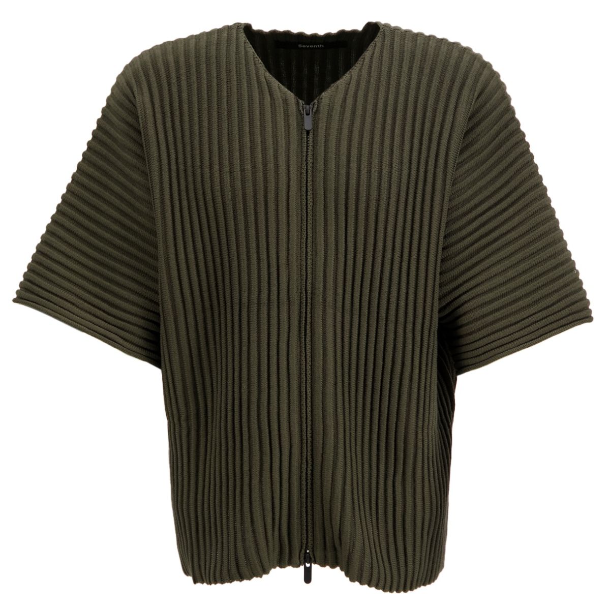 Seventh Rip Knit Kimono Top Donker Groen