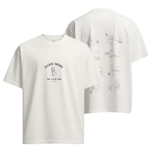 ANGE Projects Enjoy More T-shirt Wit
