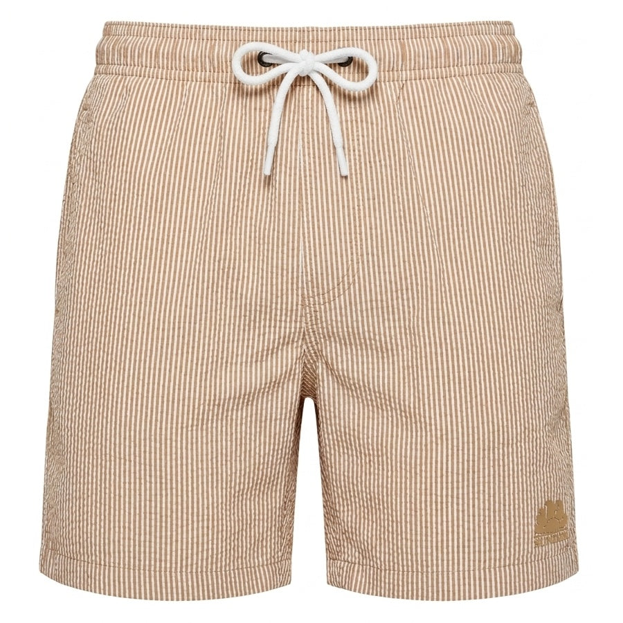 Sundek Striped Zwembroek Beige
