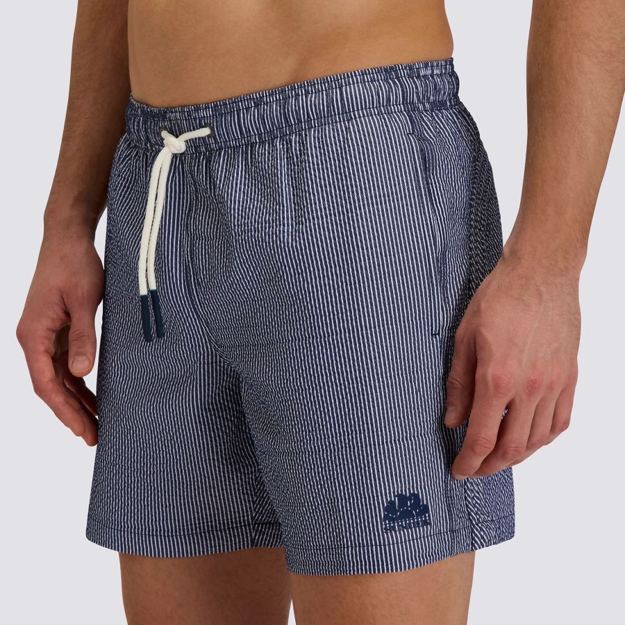 Sundek Striped Zwembroek Navy