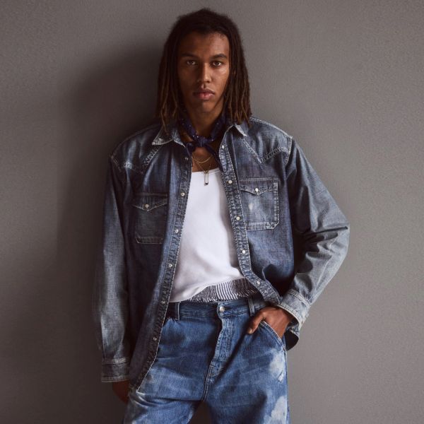 Tenue Brando Miner Overshirt Donker Blauw
