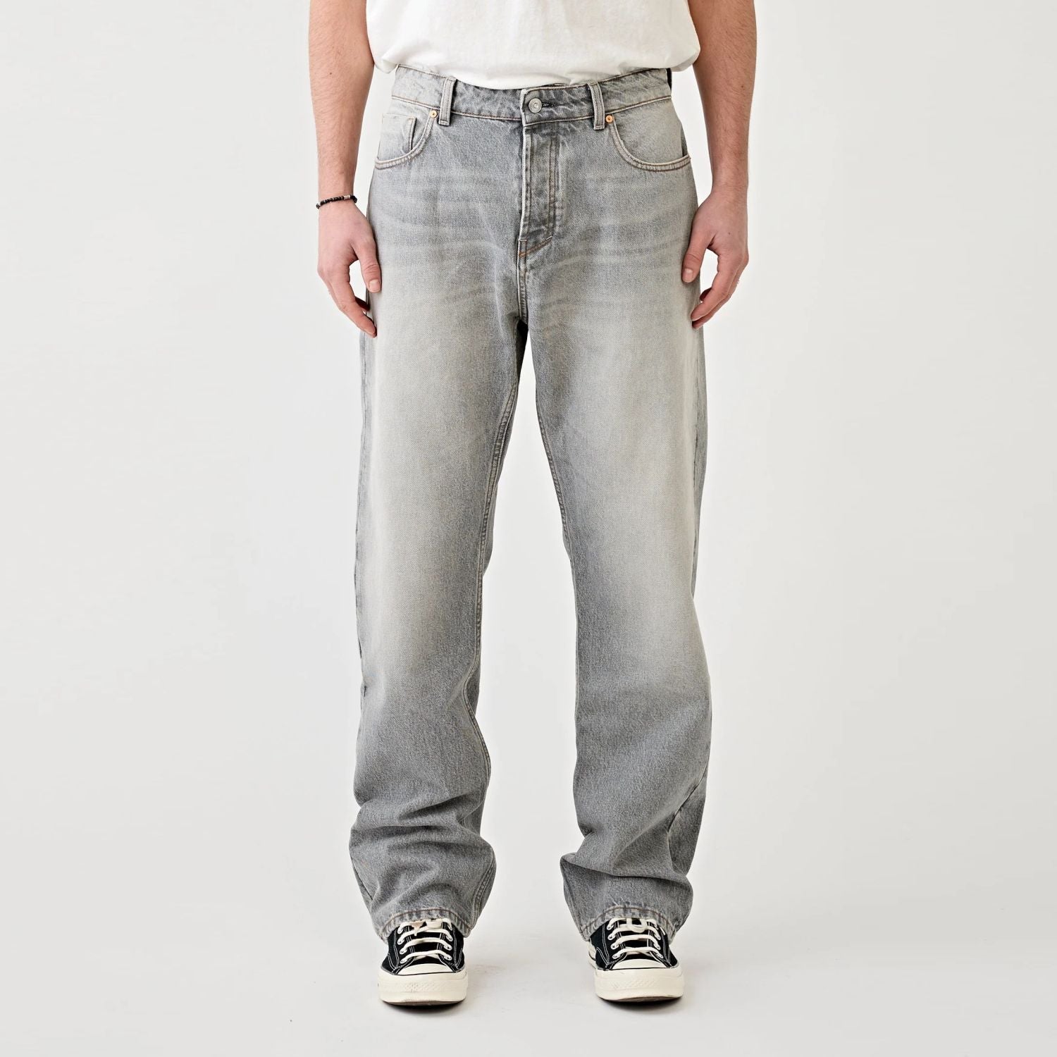 Tenue Luke Loose Straight Jeans Grijs