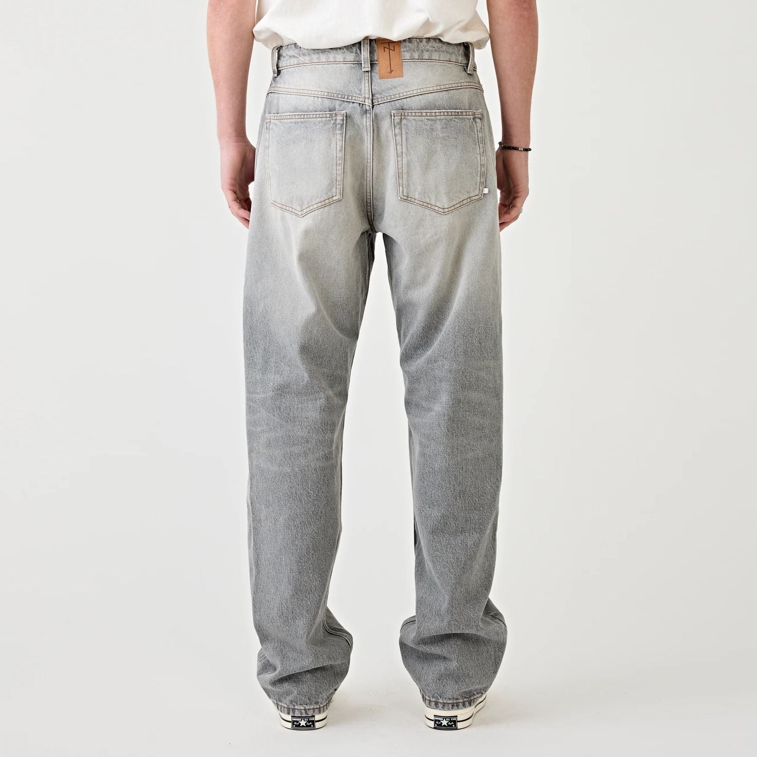 Tenue Luke Loose Straight Jeans Grijs