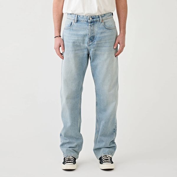 Tenue Luke Loose Straight Jeans Licht Blauw