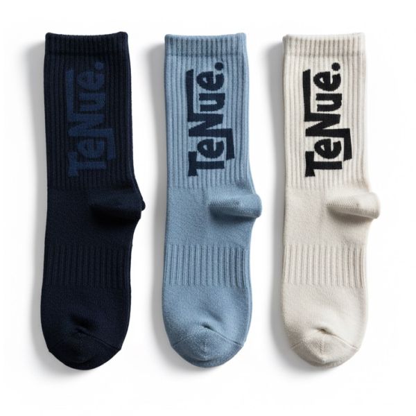 Tenue Santa Monica 3-Pack Sokken Navy/Blauw/Wit