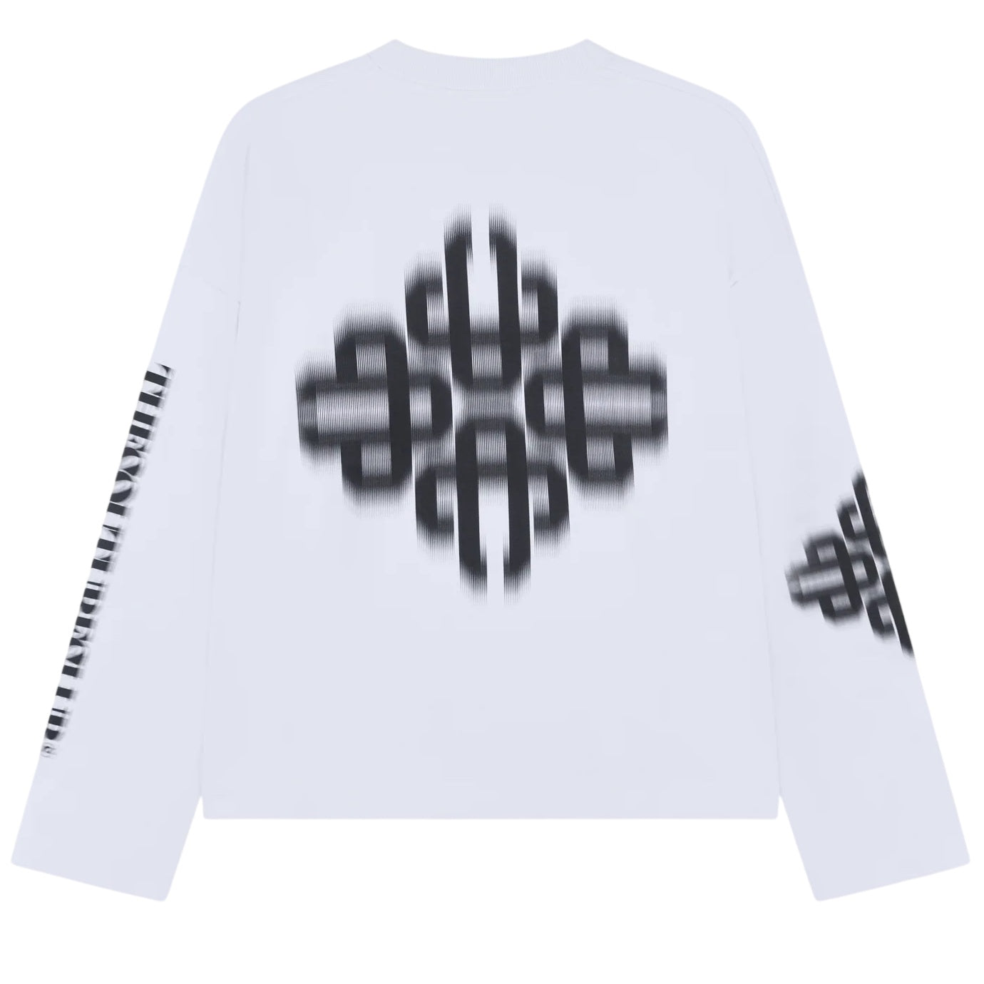 The Couture Club Motion Blurred Emblem Longsleeve T-shirt Wit