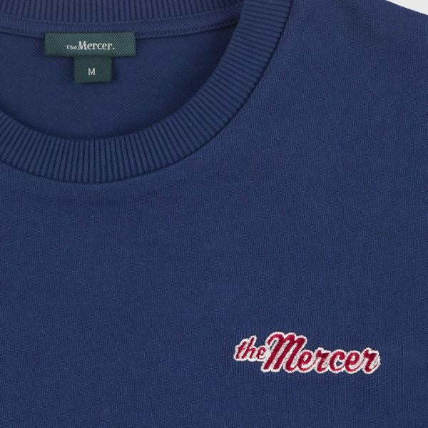 The Mercer Brand Heavy T-shirt Donker Blauw