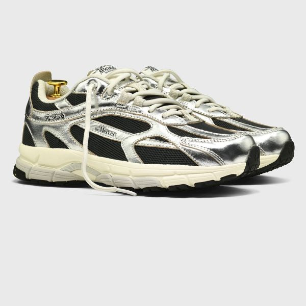 The Mercer Brand The Re-Run Pine Metallic Sneaker Zilver/Antraciet