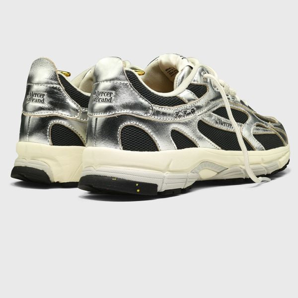 The Mercer Brand The Re-Run Pine Metallic Sneaker Zilver/Antraciet
