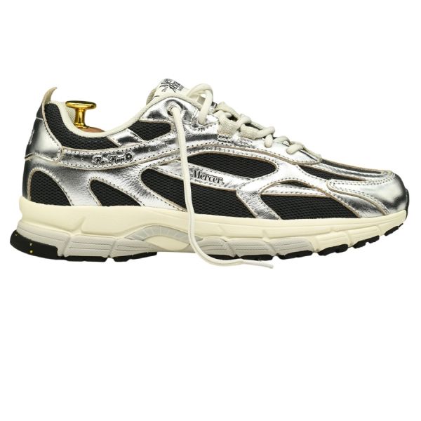 The Mercer Brand The Re-Run Pine Metallic Sneaker Zilver/Antraciet