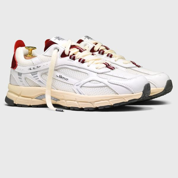 The Mercer Brand The Re-Run Vintage Nappa Sneaker Wit/Rood