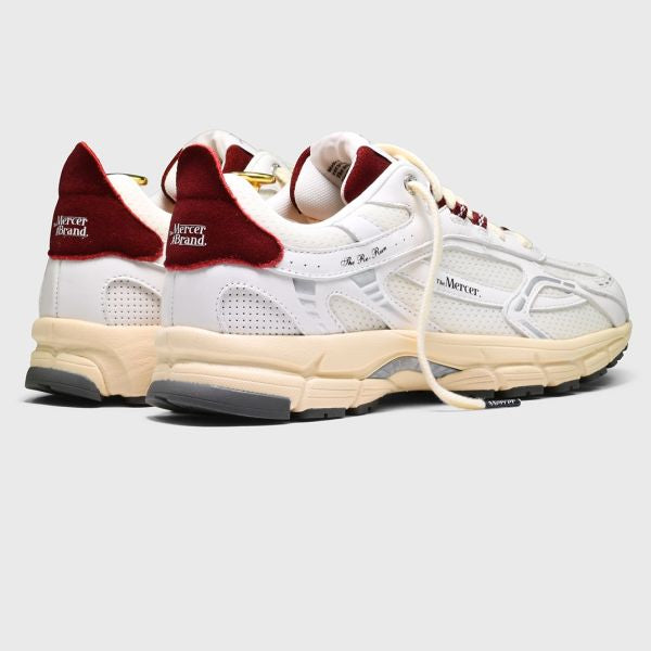 The Mercer Brand The Re-Run Vintage Nappa Sneaker Wit/Rood