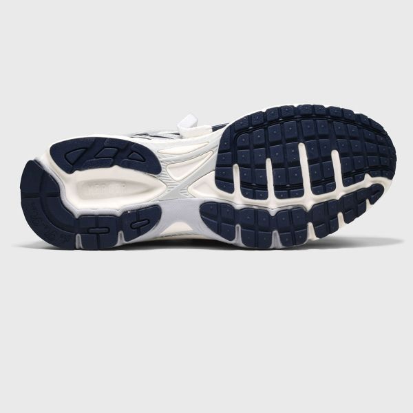 The Mercer Brand The Re-Run White Silver Sneaker Wit/Blauw