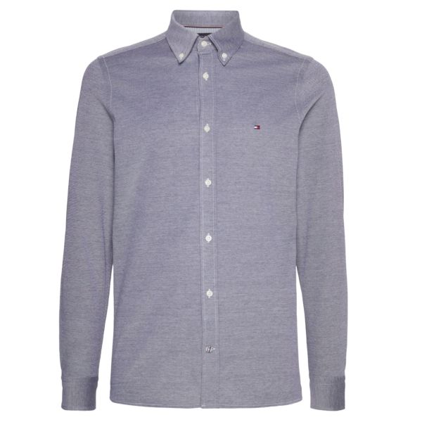 Tommy Hilfiger 1985 Pique Slim Overhemd Navy