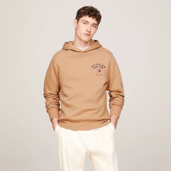Tommy Hilfiger Arched Varsity Hoodie Bruin