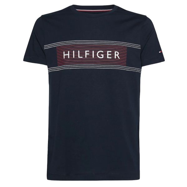 Tommy Hilfiger Brand Love Chest Logo T-shirt Navy