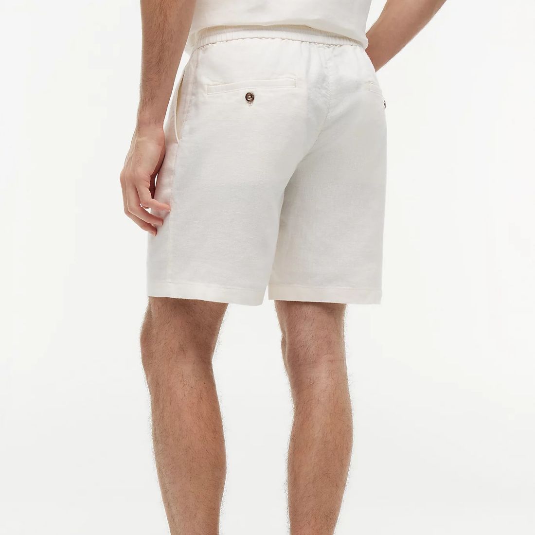 Tommy Hilfiger Dover Sorona Linen Korte Broek Off White
