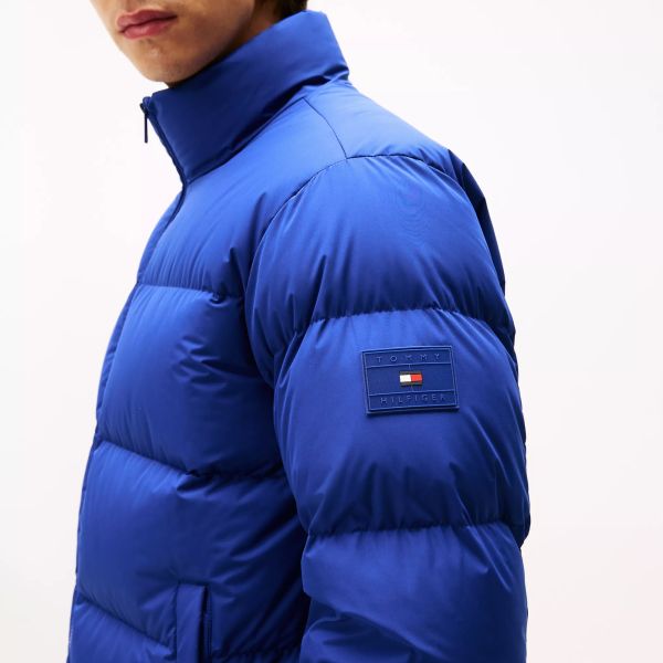 Tommy Hilfiger Down Stand Puffer Blauw