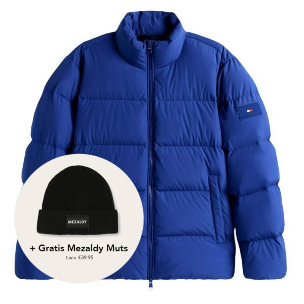 Tommy Hilfiger Down Stand Puffer Blauw