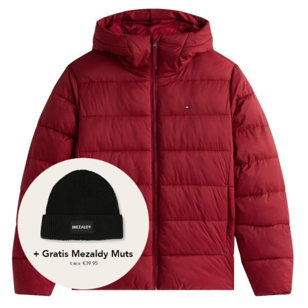 Tommy Hilfiger Mid Weight Puffer Bordeaux