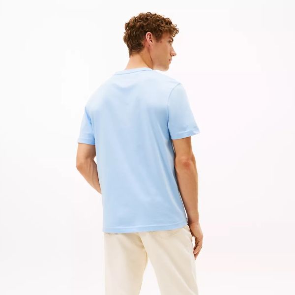 Tommy Hilfiger Embro Flag T-shirt Licht Blauw