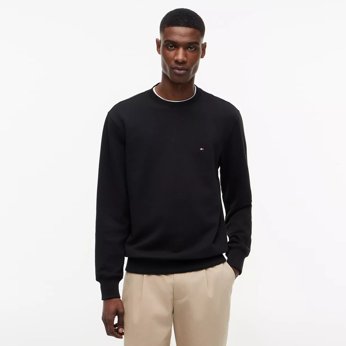 Tommy Hilfiger Essential Terry Sweater Zwart