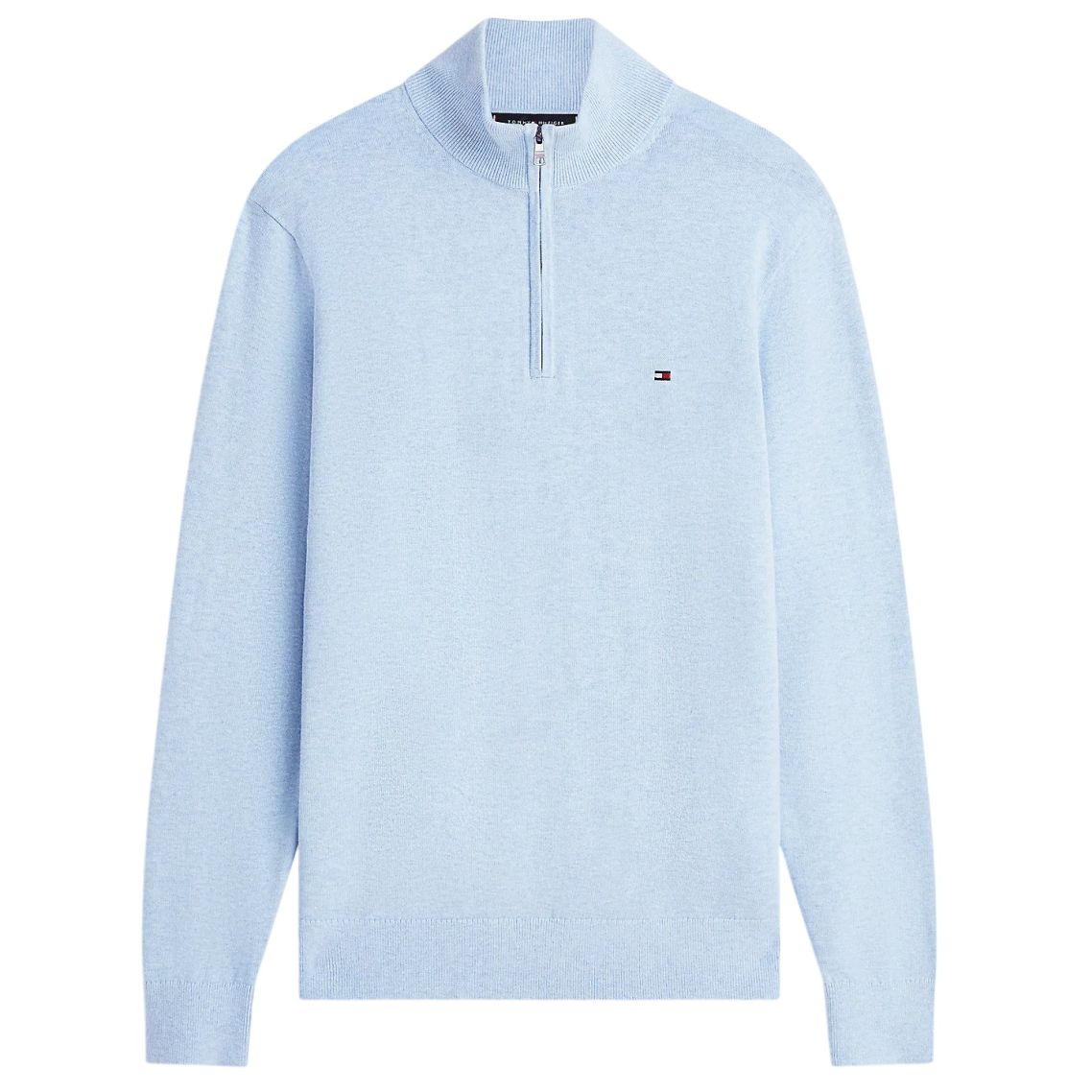 Tommy Hilfiger Essential Zip Sweater Licht Blauw