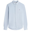 Tommy Hilfiger Knit Pique Feather Overhemd Licht Blauw
