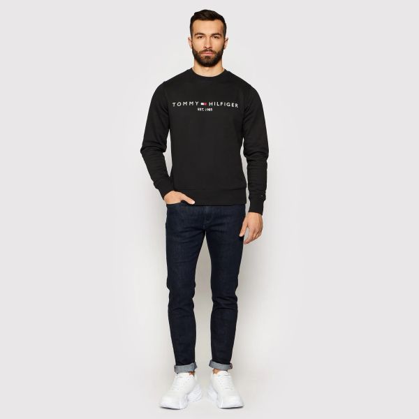 Tommy Hilfiger Logo Sweater Zwart