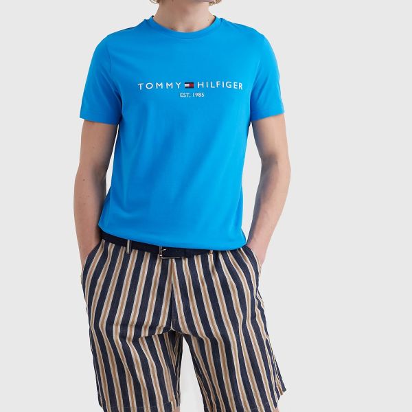 Tommy Hilfiger Logo T-shirt Blauw