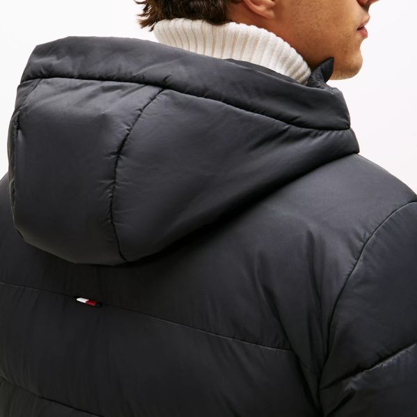 Tommy Hilfiger Mid Weight Puffer Zwart