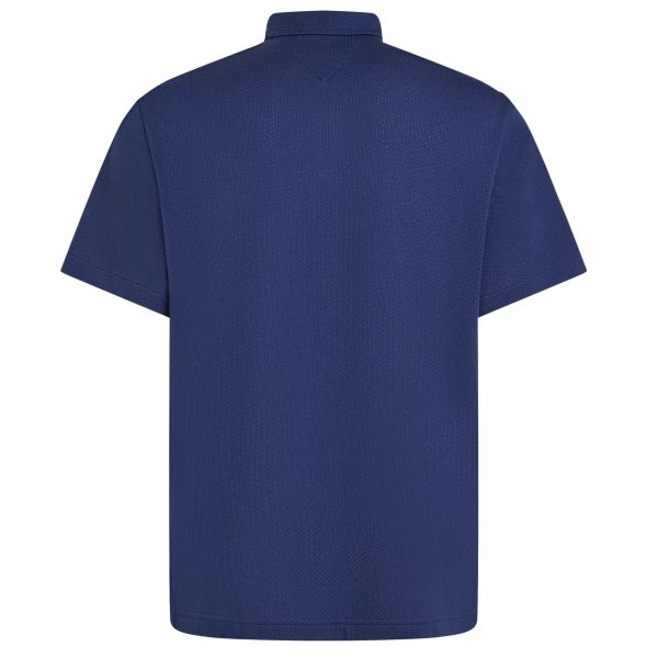 Tommy Hilfiger Open Knit Full Plack Overhemd Navy