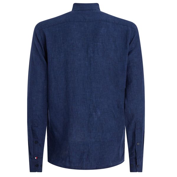 Tommy Hilfiger Pigment Dyed Overhemd Navy