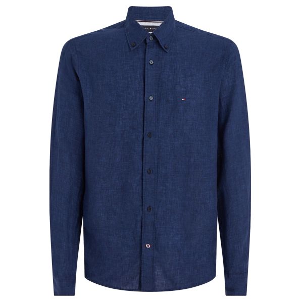 Tommy Hilfiger Pigment Dyed Overhemd Navy