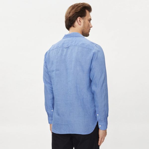 Tommy Hilfiger Pigment Dyed Solid Overhemd Blauw