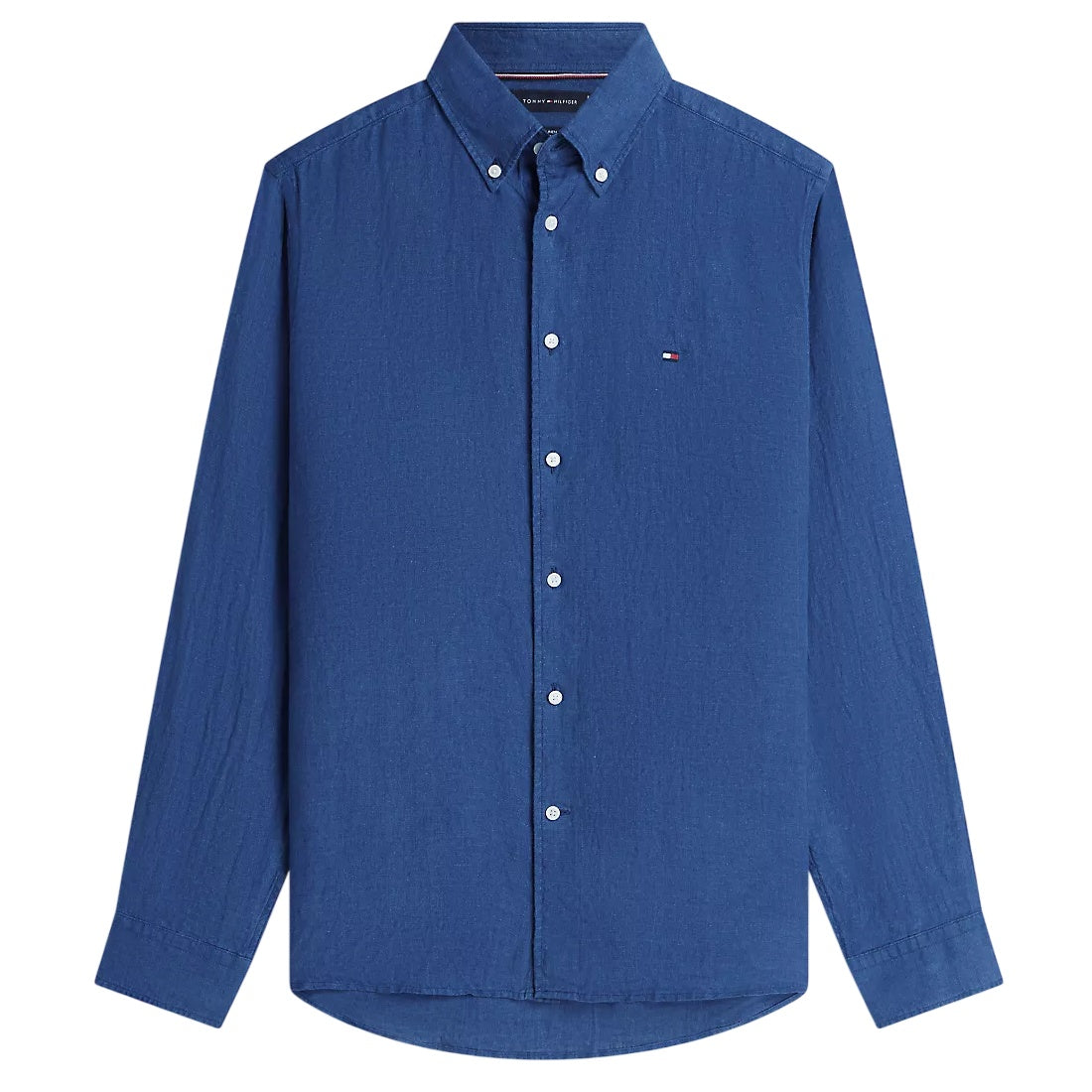 Tommy Hilfiger Pigment Dyed Solid Overhemd Blauw