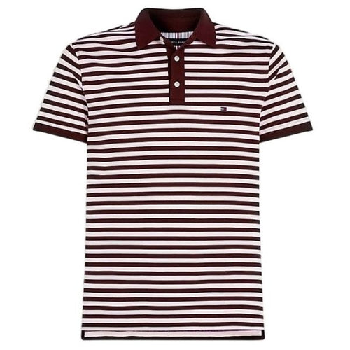 Tommy Hilfiger Polo Bordeaux/Wit