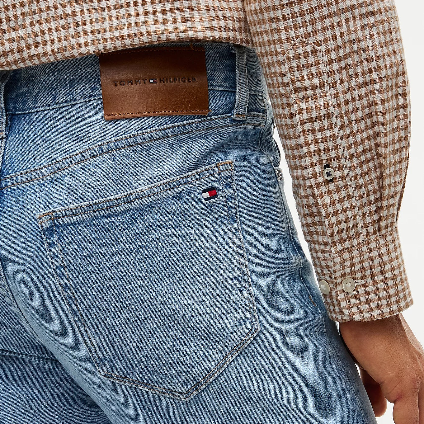 Tommy Hilfiger Slim Straight Denton Jeans Licht Blauw
