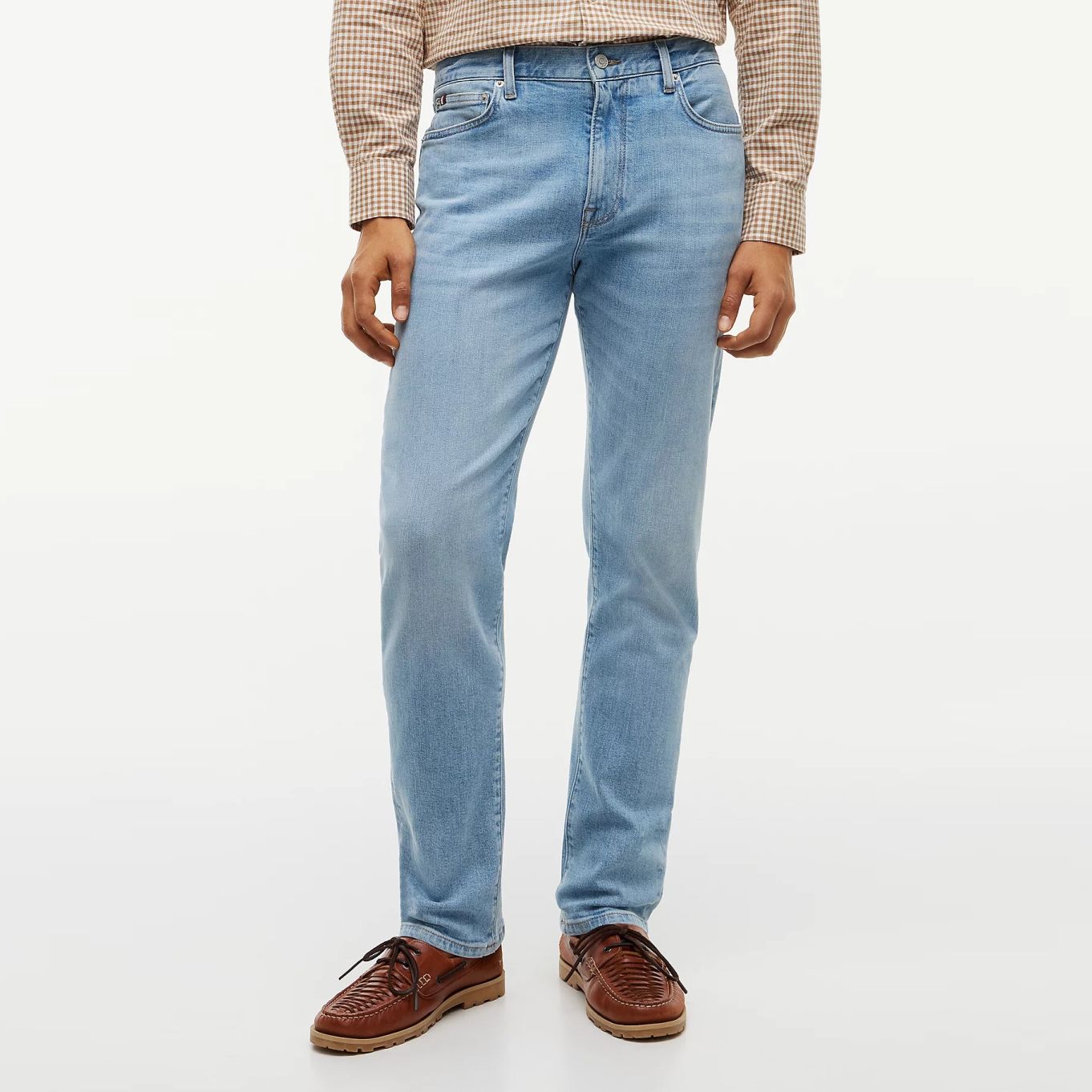 Tommy Hilfiger Slim Straight Denton Jeans Licht Blauw