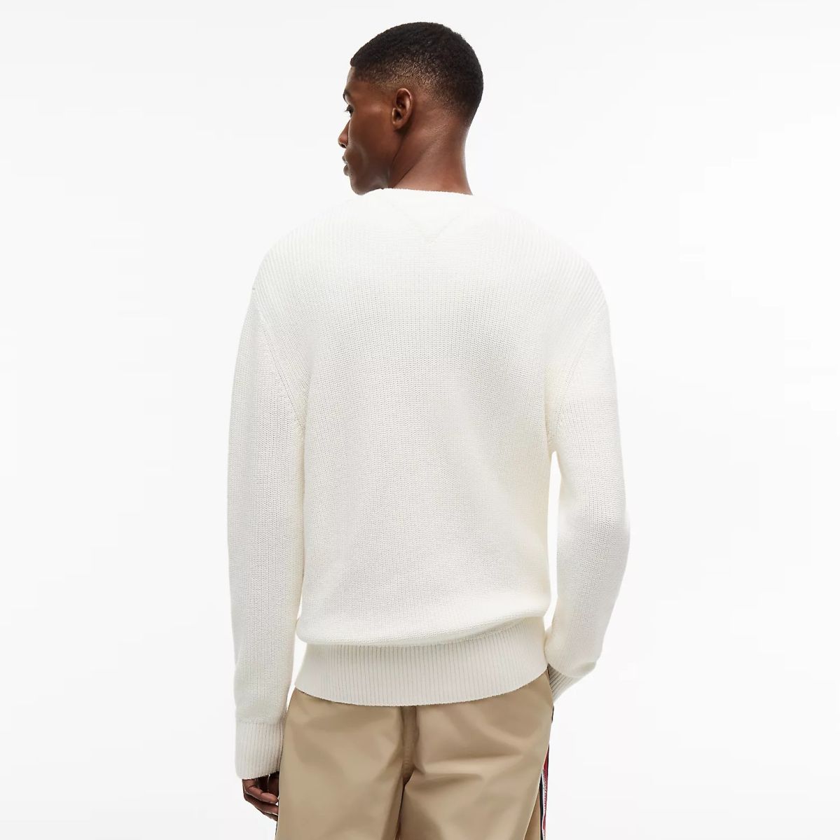 Tommy Jeans Badge Knit Sweater Off White